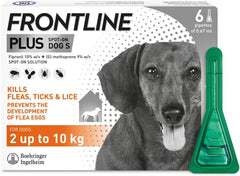 FRONTLINE Plus Flea & Tick Treatment for Small Dogs - 6 Pipettes