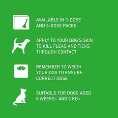 Flea & Tick Treatment for Large Dogs - 6 Pipettes